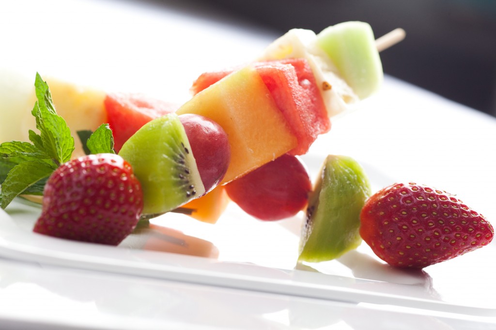 light fruit skewers chez nous