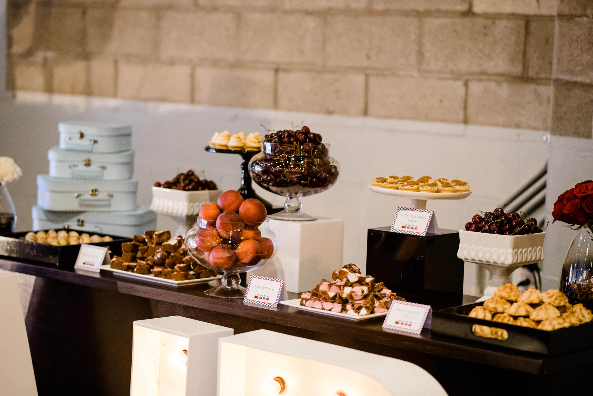 dessert bar at corporate party